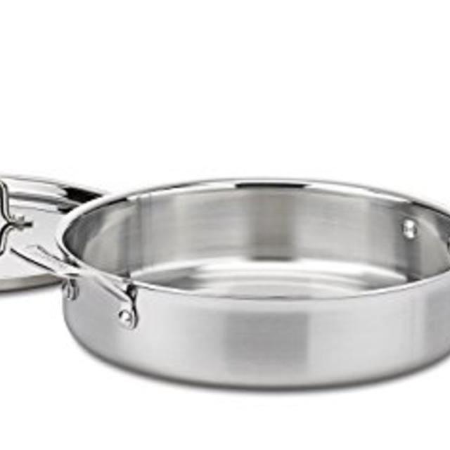 Cuisinart MultiClad Pro Stainless 5-1/2-Quart Saute with Helper and Cover