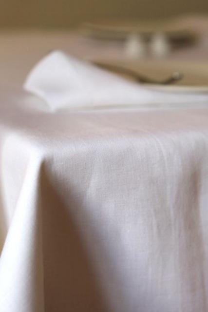 Mungo White Linen Table Cloth
