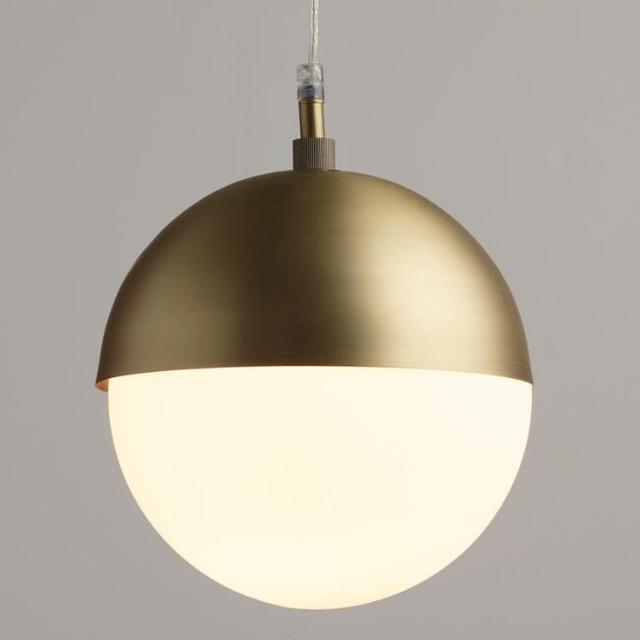Frosted Glass Globe Hailey Pendant