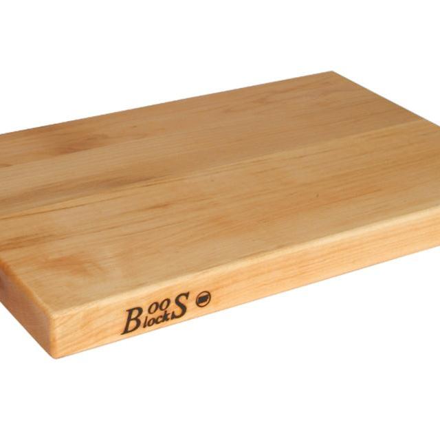 20" x 15" x 1.5" Boos Reversible Maple Cutting Board w/ Grips