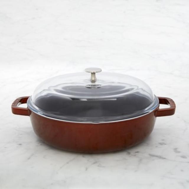 Staub Cast-Iron Universal Pan, Red