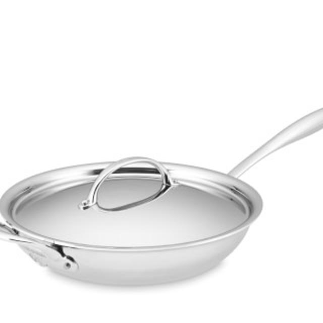 Williams-Sonoma Thermo-Clad™ Stainless-Steel Nonstick Covered Fry Pan, 12"
