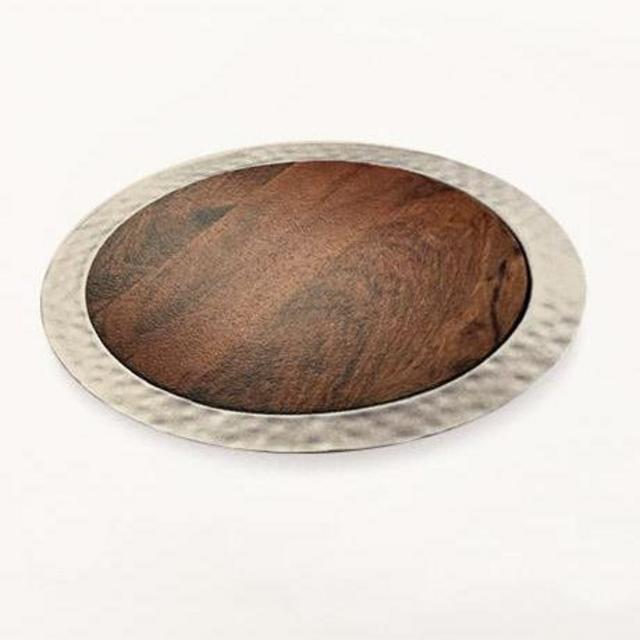 Mary Jurek Round Tray with Wood Insert