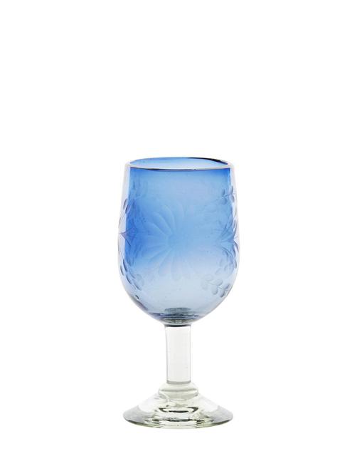 French Blue Small Wine Glass