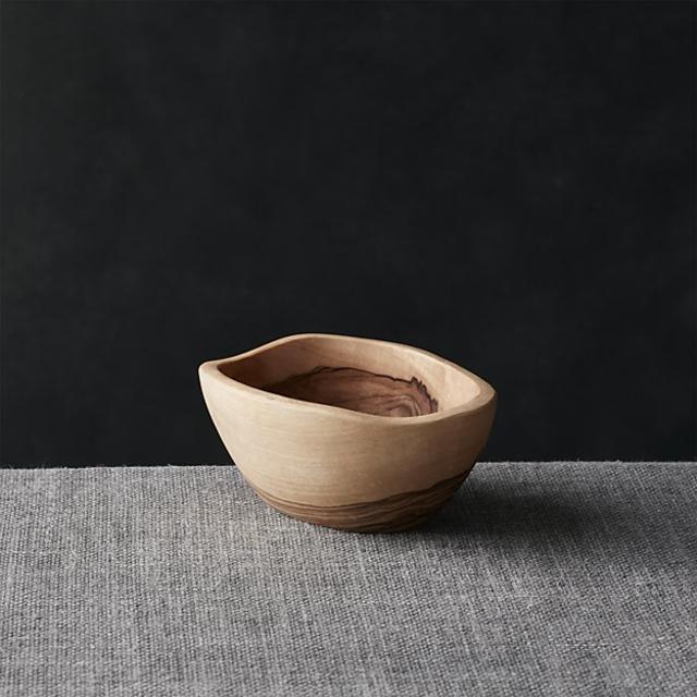 Olivewood 4.72"x3.5" Nibble Bowl