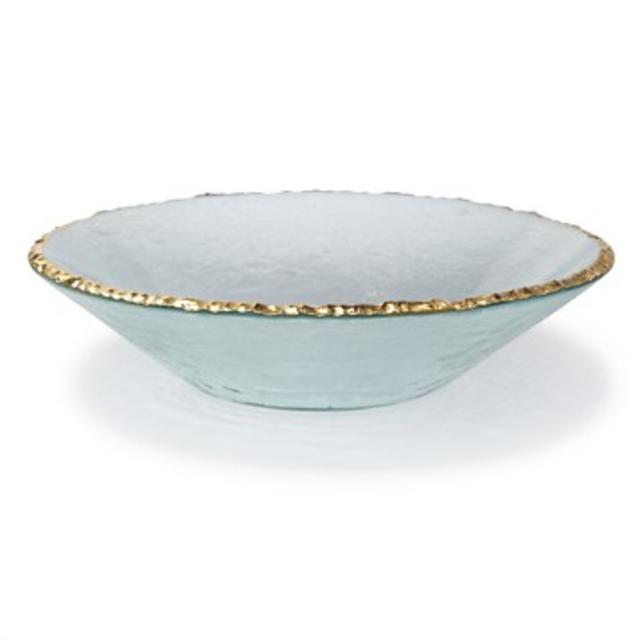 Annieglass Edgey Gold Round Bowl