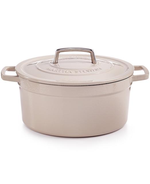 Martha Stewart Collection Collectors Enameled Cast Iron 6 Qt. Round Casserole