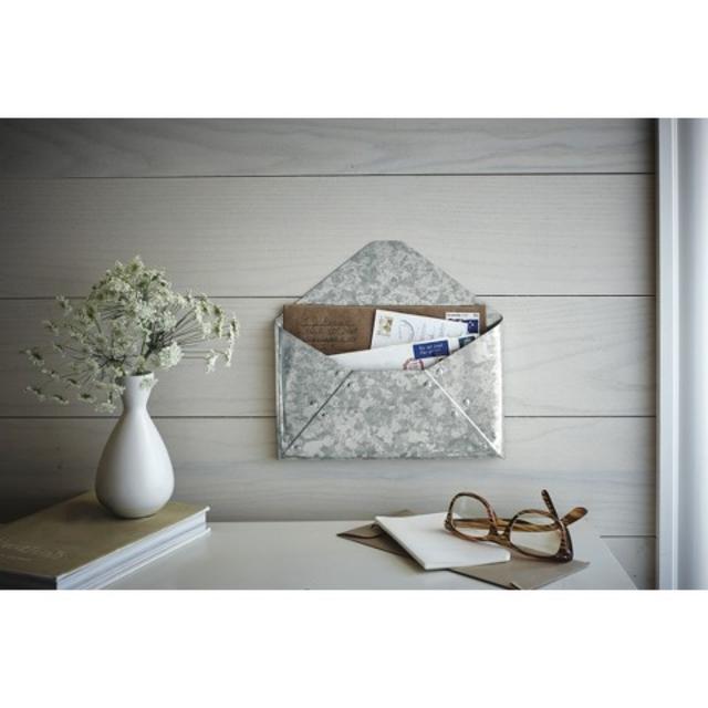 Galvanized Mail Holder 