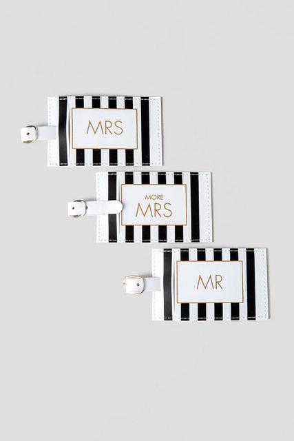 Mr. and Mrs. Luggage Tag Set