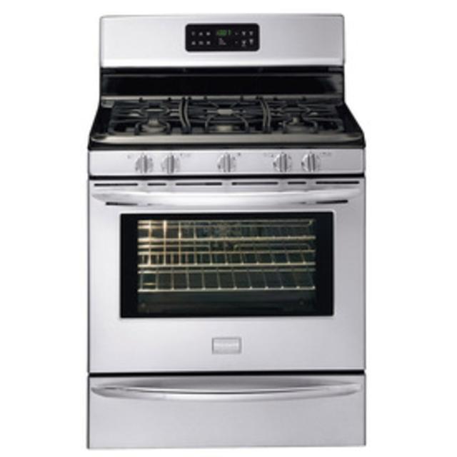 Frigidaire Gallery 5-Burner Freestanding 5-cu ft Self-Cleaning Convection Gas Range (Stainless) (Common: 30-in; Actual: 29.88-in)