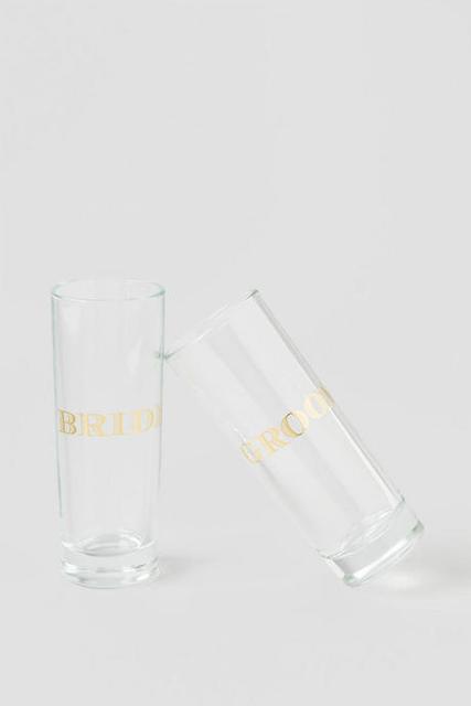 Bride and Groom Shot Glasses