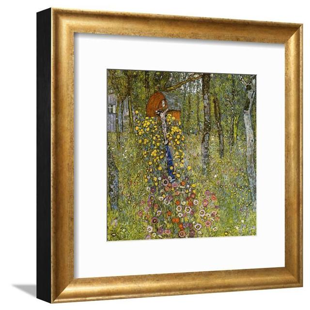 “Farm Garden with Crucifix,” Giclee Framed Print by Gustav Klimt
