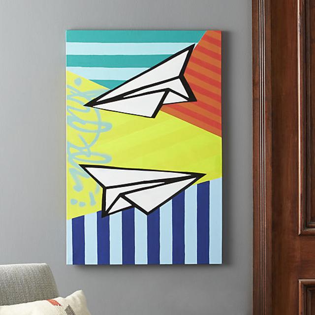 CB2 paper planes painting
