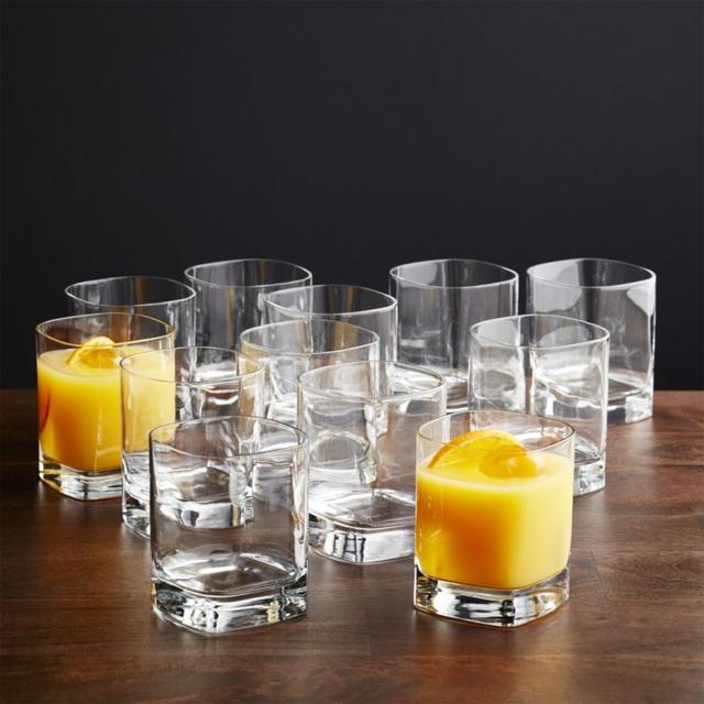 Set of 12 Strauss Double Old-Fashioned Glasses