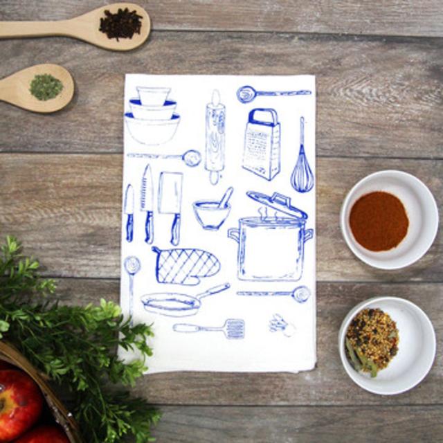 Tools Kitchen Towels Pair by The Coin Laundry