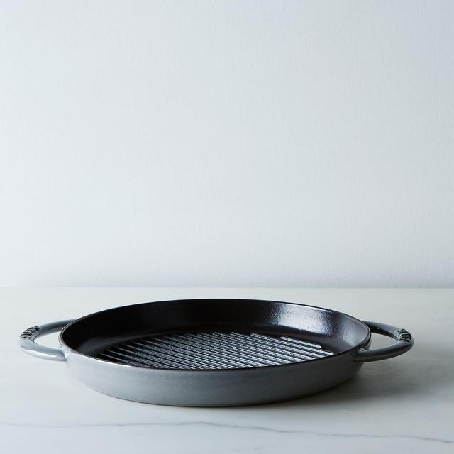 Staub Round Double Handle Pure Grill Pan, 10" (graphite)