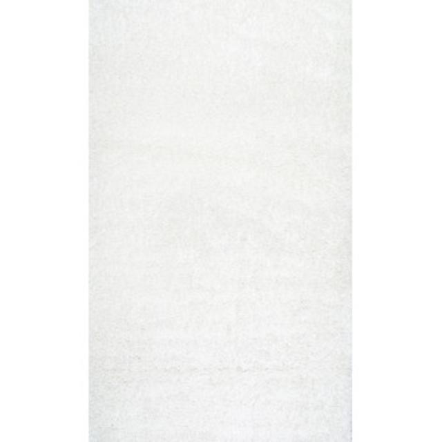 Serano Shag White Area Rug                        by                    nuLOOM