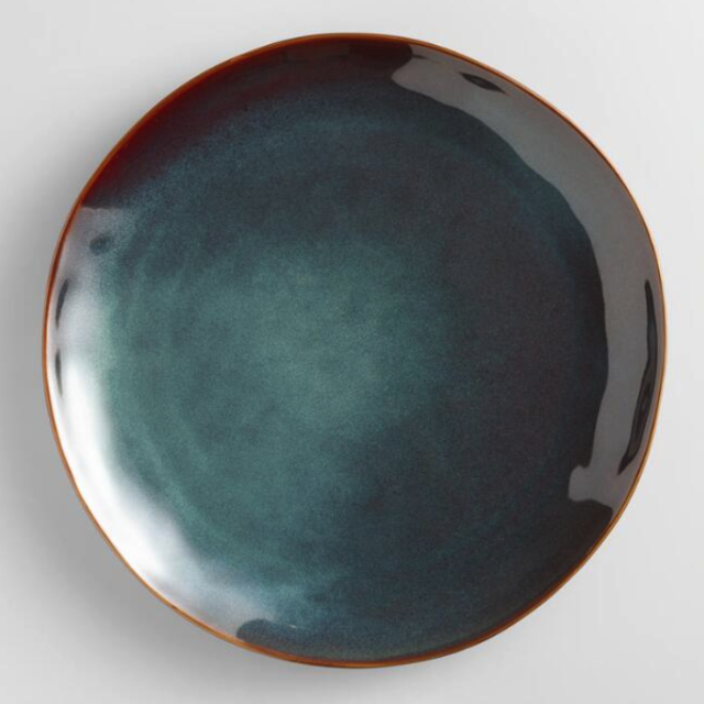 Indigo Organic Reactive Glaze Dinner Plates, Set of 2