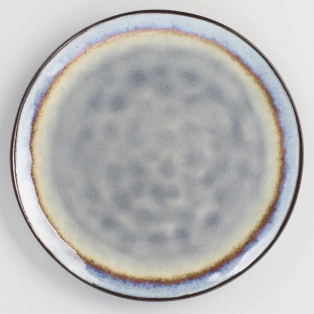 Gray Reactive Glaze Salad Plates Set Of 4