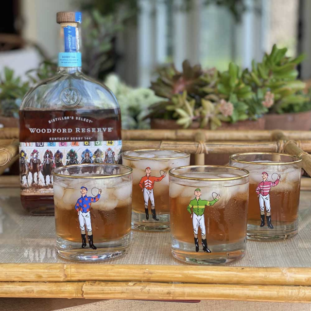 Jockeys Bourbon Glass Mixed Set of 4