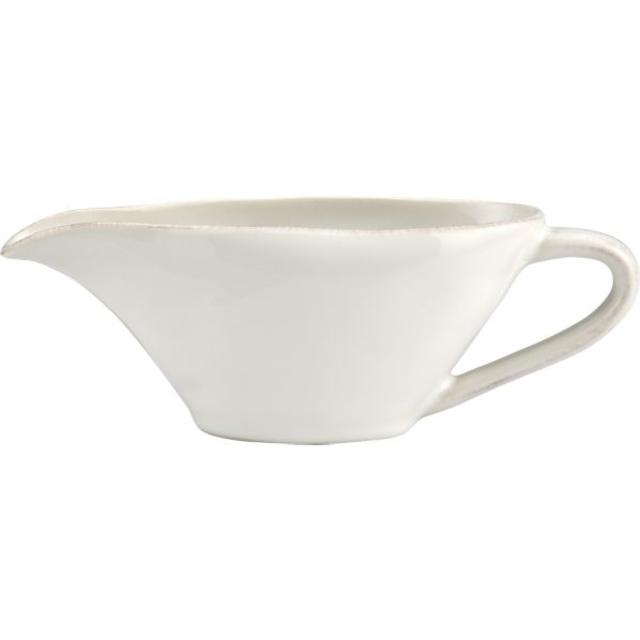 Crate & Barrel Marin White Gravy Boat
