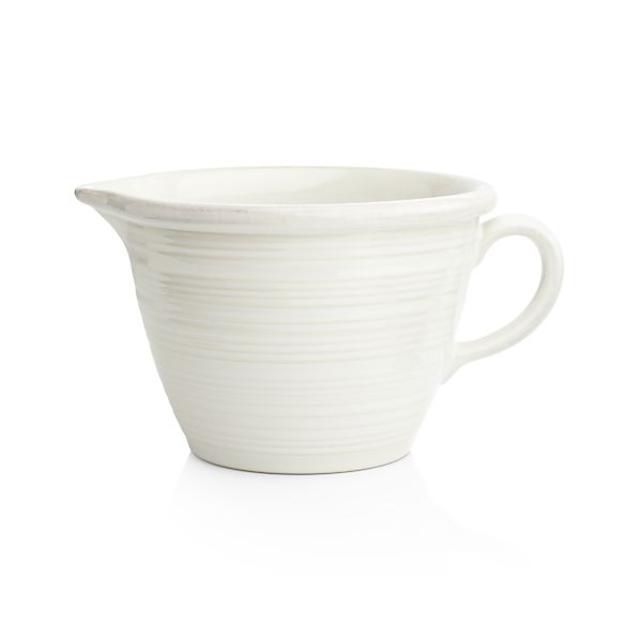 Crate & Barrel Farmhouse White Batter Bowl