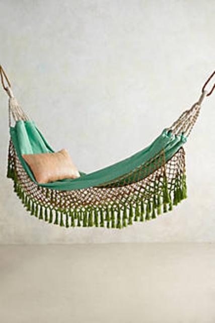 Anthropologie Canyon Fringe Hammock