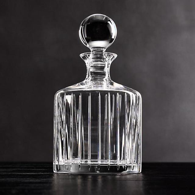 Restoration Hardware Boulevard Cut Crystal Round Decanter