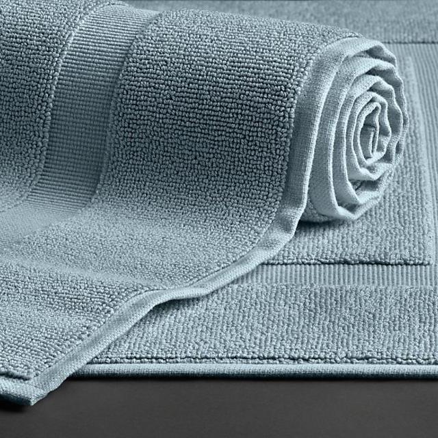 Restoration Hardware Turkish Bath Mat - Cerulean