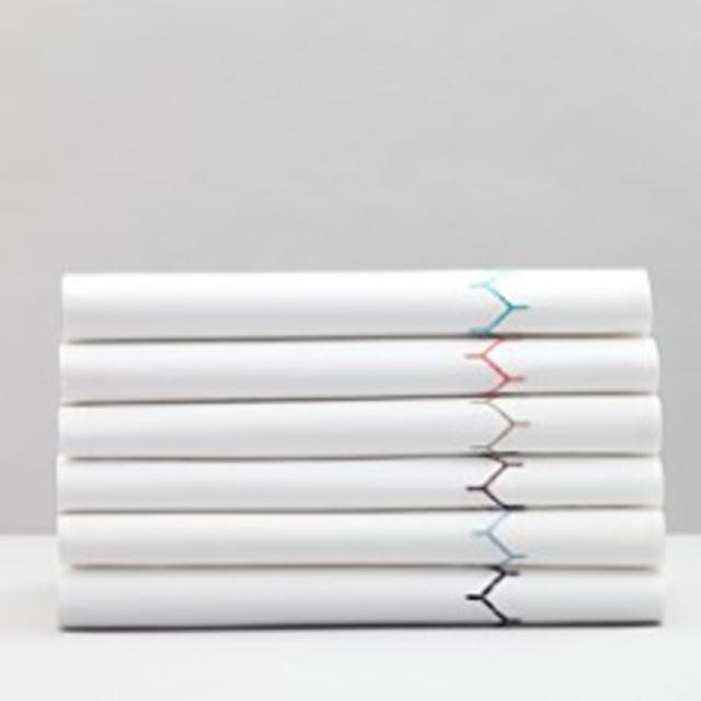 Bloomingdales JR by John Robshaw Stitched Standard Pillowcases, Set of 2 - Ink Navy Blue