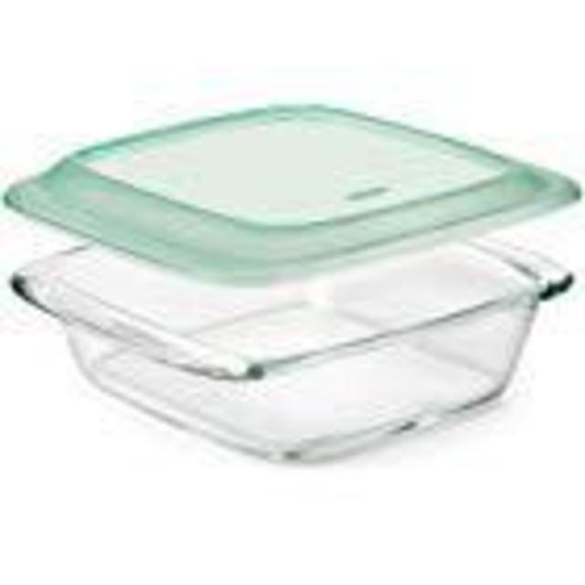 OXO Good Grips Freezer-to-Oven Safe 2 Qt Glass Baking Dish with Lid, 8 x 8
