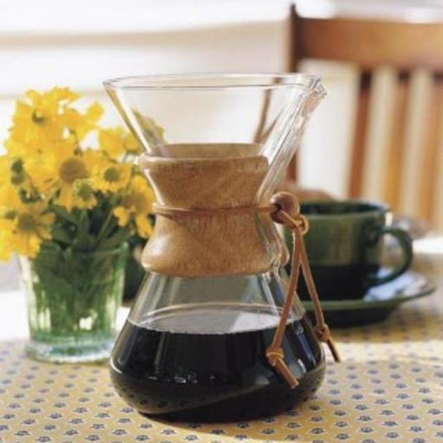 Chemex® Pour-Over Glass Coffee Maker with Wood Collar (8-cup)