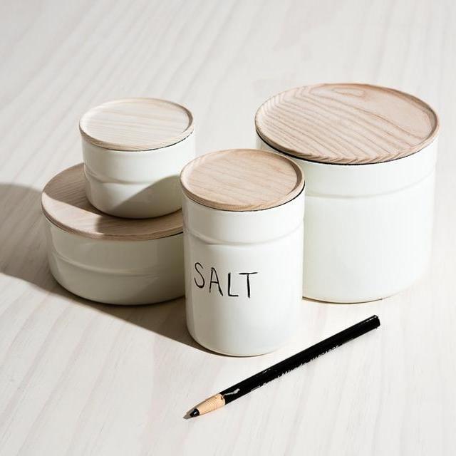 Joinery | Enamel Canister by Riess, 525 mL