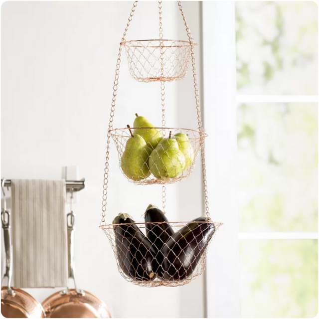 Hanging fruit baskets