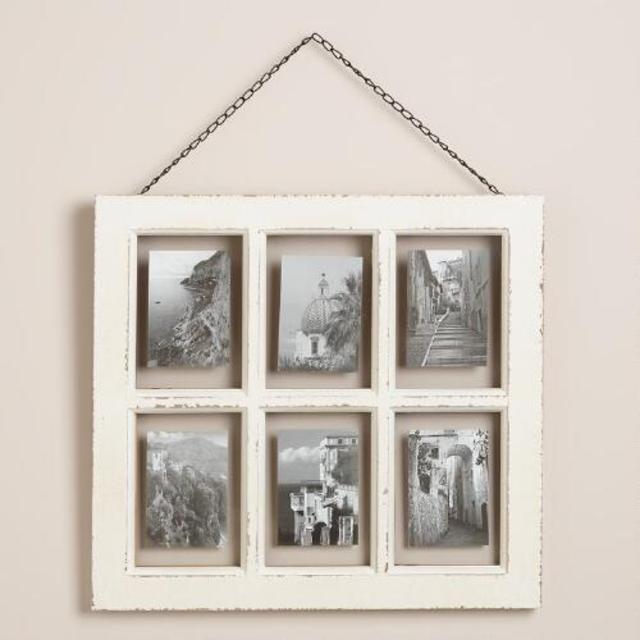 White Vintage 6-Photo Frame