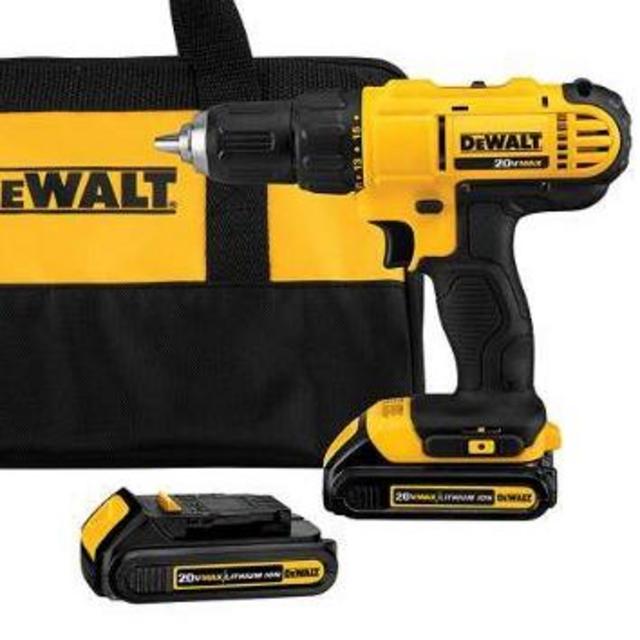 DEWALT 20V Max Cordless Drill / Driver Kit, Compact, 1/2-Inch