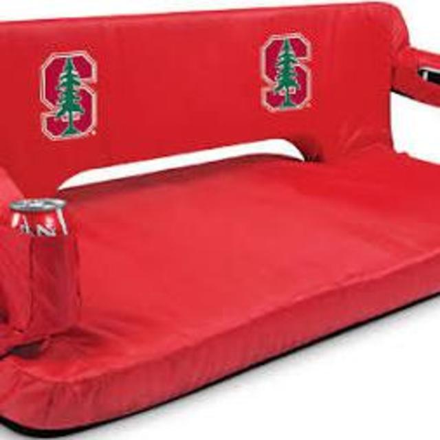 Picnic Time Stanford University Reflex Couch Red/White
