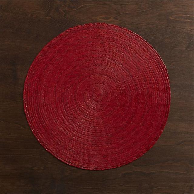 Tropical Palm Red Placemat