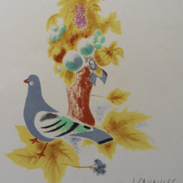 The Dove - Original lithograph, Handsigned