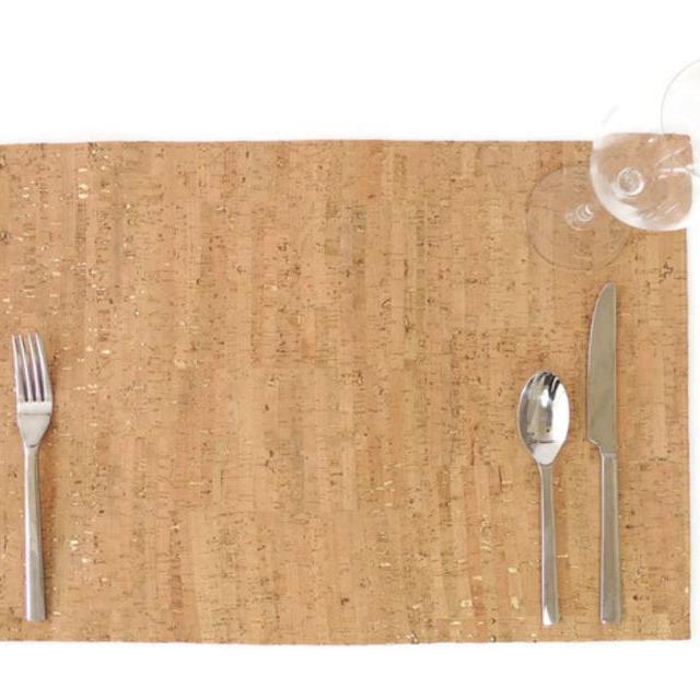 Placemat in Cork Dash Gold