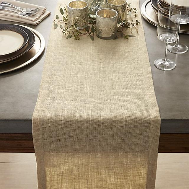 Gold Jute Table Runner 120"
