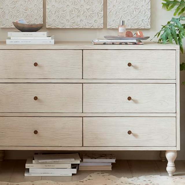 Bellevue 6-Drawer Dresser, Simply White, In-Home