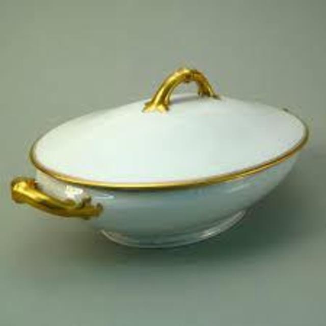 Antique Covered Serving Dish