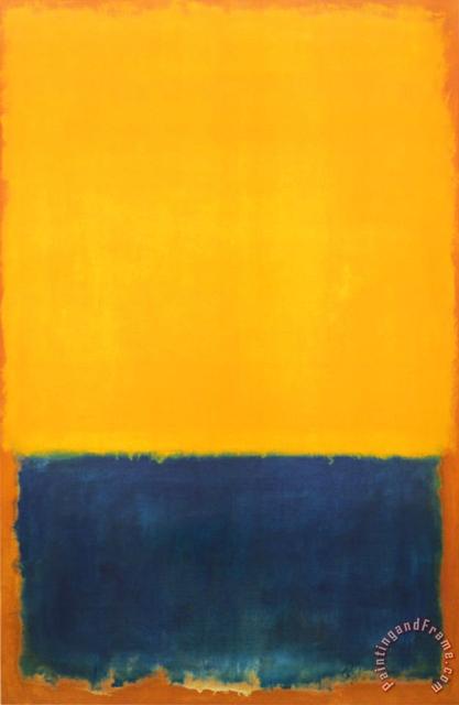 Mark Rothko Yellow And Blue Art Print by Mark Rothko