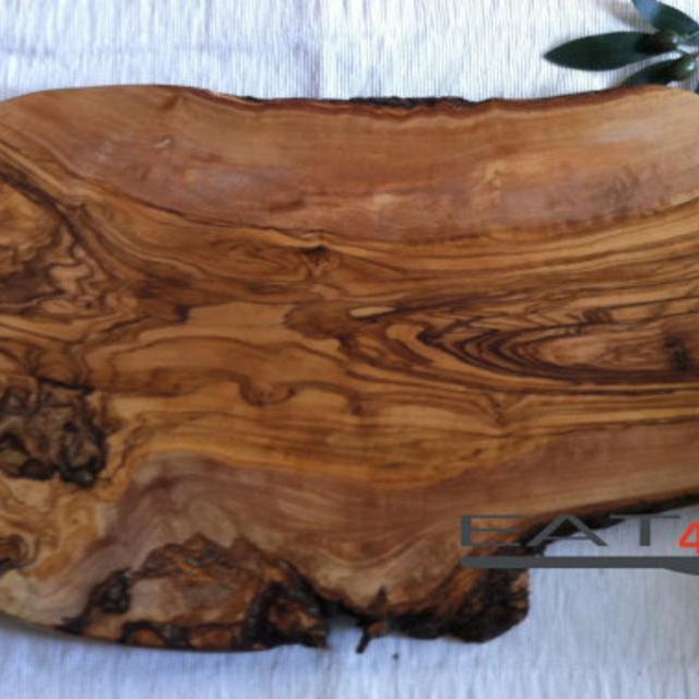 Olive wood wood wooden cutting board natural edge finished chopping board