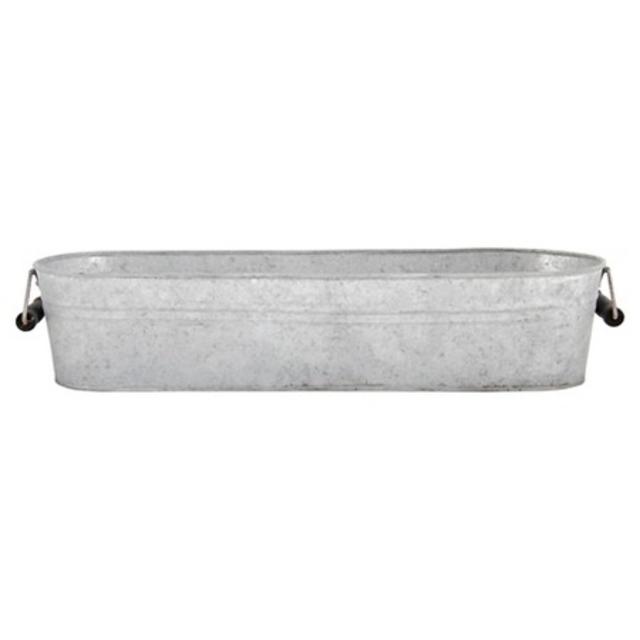 Esschert Design Old Zinc Oval Planter 23X6.8X4.7