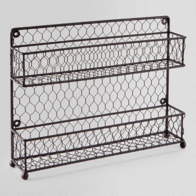 Wire Two-Tier Spice Rack
