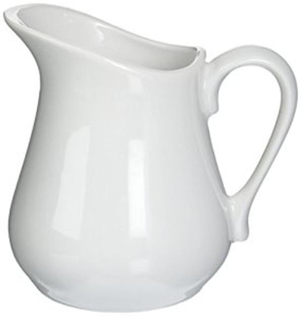 Bia Cordon Bleu Inc Bia Cordon Bleu Inc 900147 8 Oz White Porcelain Pitcher, White