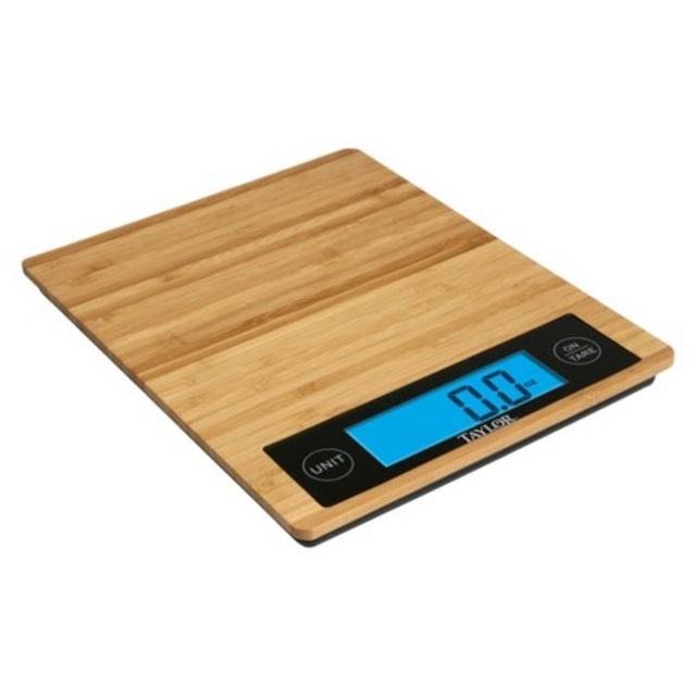 Taylor 11lb Eco-Bamboo Platform Digital Food Scale