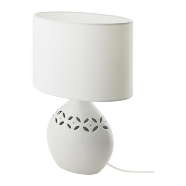 KVÄVE				Table lamp, ceramic, white